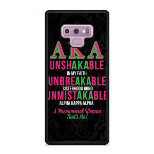 ALPHA KAPPA ALPHA QUOTE Samsung Galaxy Note 9 Case Cover ALPHA KAPPA ALPHA QUOTE Samsung Galaxy Note 9 Case Cover
