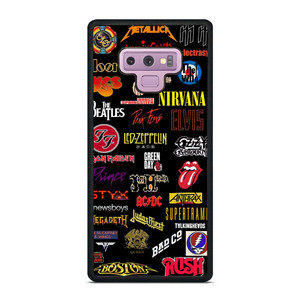 ALL CLASSIC ROCK BAND REVOLUTION LOGO Samsung Galaxy Note 9 Case Cover ALL CLASSIC ROCK BAND REVOLUTION LOGO Samsung Galaxy Note 9 Case Cover