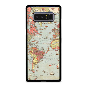 VINTAGE MAP Samsung Galaxy Note 8 Case Cover VINTAGE MAP Samsung Galaxy Note 8 Case Cover