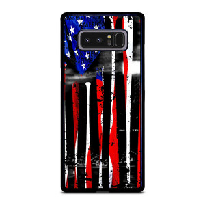 USA FLAG AMERICAN BASEBALL BLACK WHITE Samsung Galaxy Note 8 Case Cover