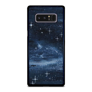 NAVY BLUE STAR FABRIC TEXTURE Samsung Galaxy Note 8 Case Cover