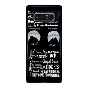 DAN AND PHIL QOTE Samsung Galaxy Note 8 Case Cover DAN AND PHIL QOTE Samsung Galaxy Note 8 Case Cover