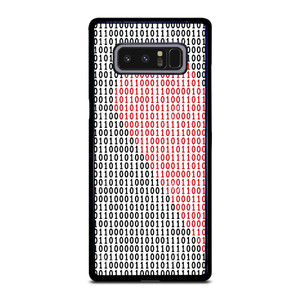 BINARY CODE HALF HEART PATTERN Samsung Galaxy Note 8 Case Cover BINARY CODE HALF HEART PATTERN Samsung Galaxy Note 8 Case Cover