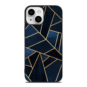 NAVY STONE CERAMIC ABSTRACT iPhone 13 Mini Case Cover