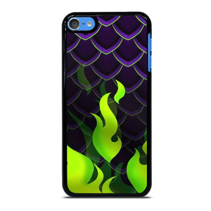 MALEFICENT GREEN FLAMES PATTERN iPod Touch 7 Case
