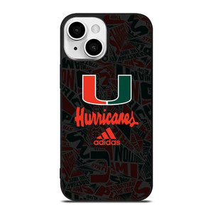 MIAMI HURRICANES UM ADIDAS iPhone 13 Mini Case Cover