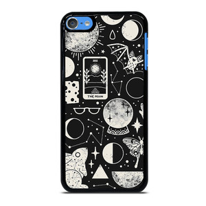 LUNAR PATTERN BLACK WHITE iPod Touch 7 Case