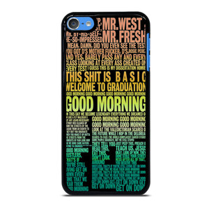 KANYE WEST RAPPER LYRICS iPod Touch 7 Case
