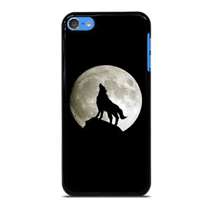 FULL MOON WOLF SILHOUETTE iPod Touch 7 Case