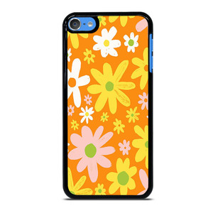 FLOWER POWER ORANGE PATTERN iPod Touch 7 Case