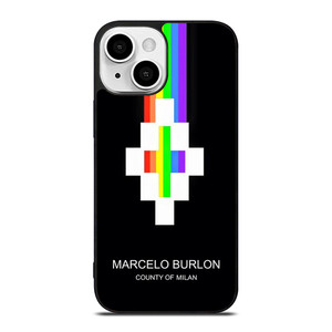 MARCELO BURLON MILAN RAINBOW LOGO iPhone 13 Mini Case Cover