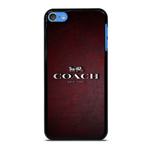 COACH NEW YORK LOGO LEATHER iPod Touch 7 Case