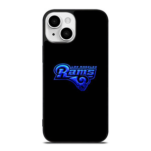 LOS ANGELES RAMS NEON BLUE LOGO iPhone 13 Mini Case Cover LOS ANGELES RAMS NEON BLUE LOGO iPhone 13 Mini Case Cover