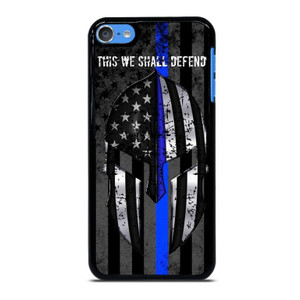 BLUE LINE POLICE WARRIOR iPod Touch 7 Case BLUE LINE POLICE WARRIOR iPod Touch 7 Case