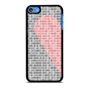 BINARY CODE HALF HEART PATTERN iPod Touch 7 Case