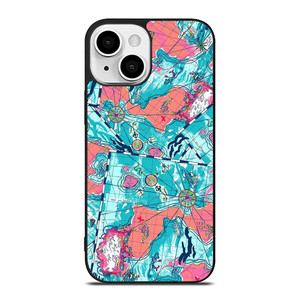 LILLY PULITZER MAP PATTERN iPhone 13 Mini Case Cover LILLY PULITZER MAP PATTERN iPhone 13 Mini Case Cover