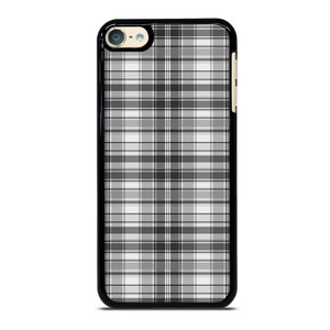 GREY CHECK FABRIC TEXTURES iPod Touch 6 Case GREY CHECK FABRIC TEXTURES iPod Touch 6 Case