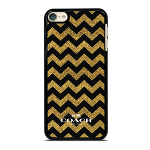 COACH NEW YORK GOLD ZIG ZAG iPod Touch 6 Case