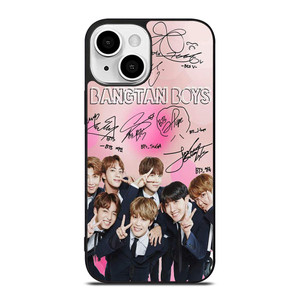 KPOP BTS LOVE PINK SIGNATURE iPhone 13 Mini Case Cover KPOP BTS LOVE PINK SIGNATURE iPhone 13 Mini Case Cover