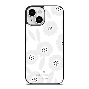 KATE SPADE GREY FLOWER iPhone 13 Mini Case Cover KATE SPADE GREY FLOWER iPhone 13 Mini Case Cover