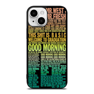KANYE WEST RAPPER LYRICS iPhone 13 Mini Case Cover KANYE WEST RAPPER LYRICS iPhone 13 Mini Case Cover