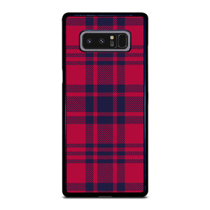 RED BLUE TARTAN PLAID PATTERN Samsung Galaxy Note 8 Case Cover