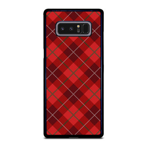 RED TARTAN CROSS PATTERN Samsung Galaxy Note 8 Case Cover