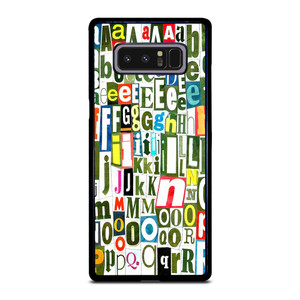 RETRO ALPHABET GREEN COLLAGE Samsung Galaxy Note 8 Case Cover