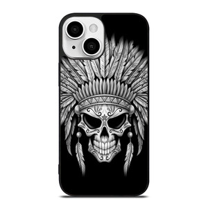 INDIAN FEATHER SKULL iPhone 13 Mini Case Cover