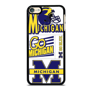 MICHIGAN WOLVERINES STICKER COLLAGE iPod Touch 6 Case