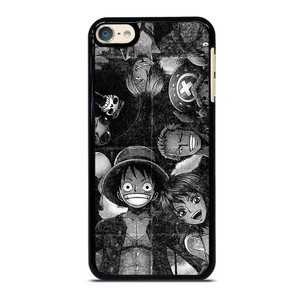 ONE PIECE BLACK WHITE GRUNGE ALL iPod Touch 6 Case