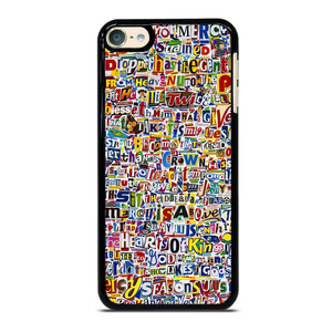 RETRO ALPHABET COLLAGE iPod Touch 6 Case