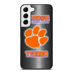 CLEMSON TIGERS METAL LOGO Samsung Galaxy S22 Case Cover
