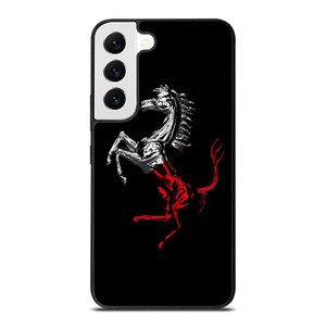 FERRARI LOGO CHROME HORSE Samsung Galaxy S22 Case Cover FERRARI LOGO CHROME HORSE Samsung Galaxy S22 Case Cover