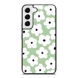 GREEN RETRO FLORAL PATTERN Samsung Galaxy S22 Case Cover GREEN RETRO FLORAL PATTERN Samsung Galaxy S22 Case Cover