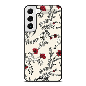HAND DRAWING RED FLOWER PATTERN Samsung Galaxy S22 Case Cover