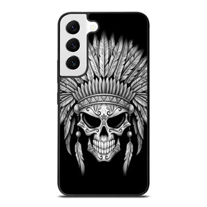 INDIAN FEATHER SKULL Samsung Galaxy S22 Case Cover
