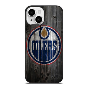 EDMONTON OILERS WOODEN LOGO iPhone 13 Mini Case Cover