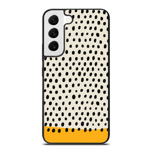 MUSTARD POLKADOTS PATTERN Samsung Galaxy S22 Case Cover