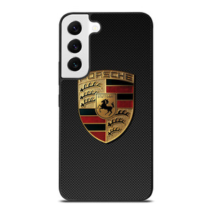 PORSCHE LOGO CARBON Samsung Galaxy S22 Case Cover PORSCHE LOGO CARBON Samsung Galaxy S22 Case Cover