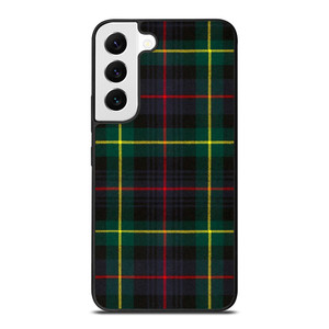 RED YELLOW TARTAN PLAID PATTERN Samsung Galaxy S22 Case Cover