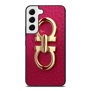 SALVATORE FERRAGAMO LOGO MAGENTA Samsung Galaxy S22 Case Cover