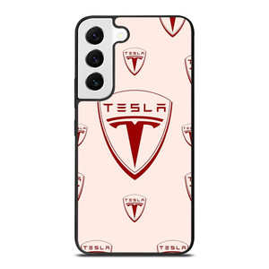 TESLA CAR LOGO COLLAGE Samsung Galaxy S22 Case Cover