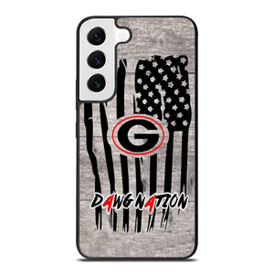 UNIVERSITY OF GEORGIA BULLDOGSWOODEN LOGO Samsung Galaxy S22 Case Cover