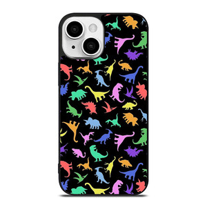 DINOSAUR COLORFUL PATTERN iPhone 13 Mini Case Cover DINOSAUR COLORFUL PATTERN iPhone 13 Mini Case Cover