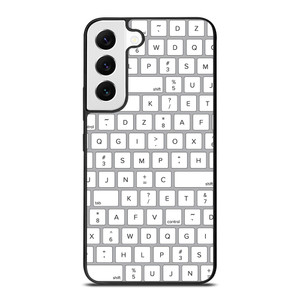 WHITE KEYBOARD PATTERN Samsung Galaxy S22 Case Cover