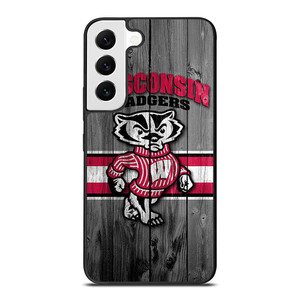 WISCONSIN BADGER WOODEN LOGO Samsung Galaxy S22 Case Cover WISCONSIN BADGER WOODEN LOGO Samsung Galaxy S22 Case Cover
