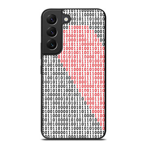 BINARY CODE HALF HEART PATTERN Samsung Galaxy S22 Plus Case Cover BINARY CODE HALF HEART PATTERN Samsung Galaxy S22 Plus Case Cover