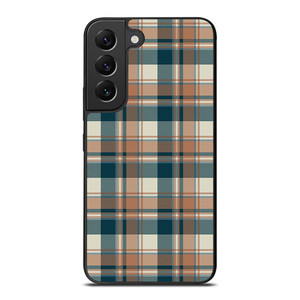 CHECK CLASSIC DARK PLAID FABRIC TEXTURES Samsung Galaxy S22 Plus Case Cover