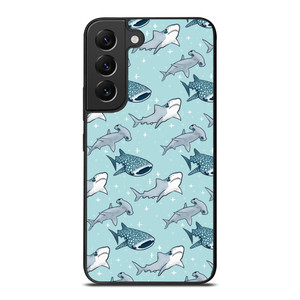 CUTE SHARK PATTERN Samsung Galaxy S22 Plus Case Cover CUTE SHARK PATTERN Samsung Galaxy S22 Plus Case Cover